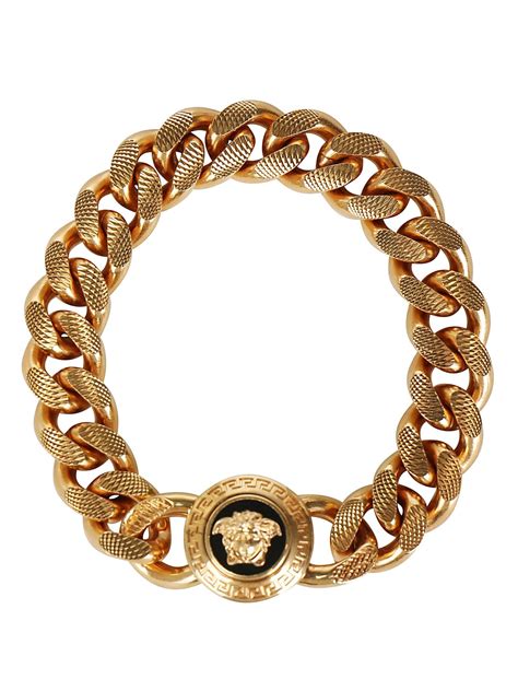 versace jeans bracelet|versace necklace real gold.